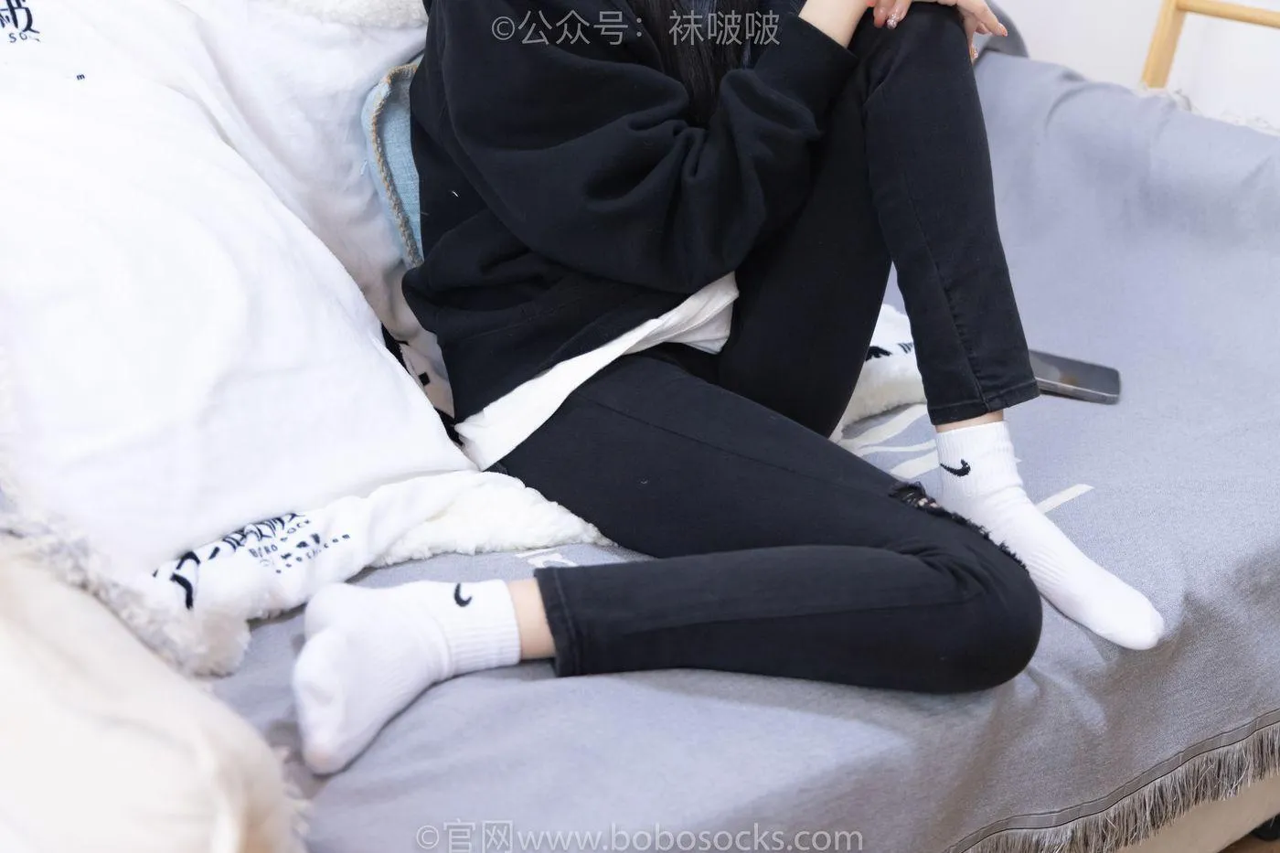 [BoBoSocks袜啵啵]NO.061 稚予-短靴、白棉袜、裸足 [145P]插图7